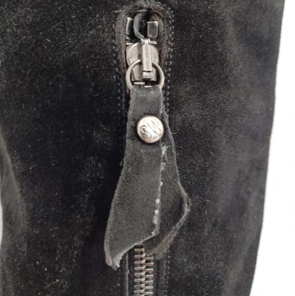 Stuart Weitzman Tall black suede boots size 9M MADE IN SPAIN - Picture 4 of 15